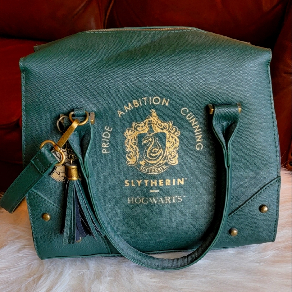 Harry Potter Slytherin Satchel Crossbody Purse
